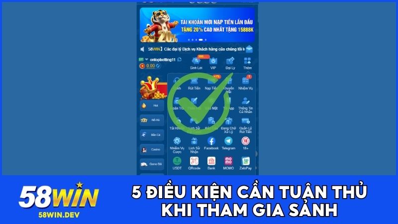 5 điều kiện cần tuân thủ khi tham gia sảnh