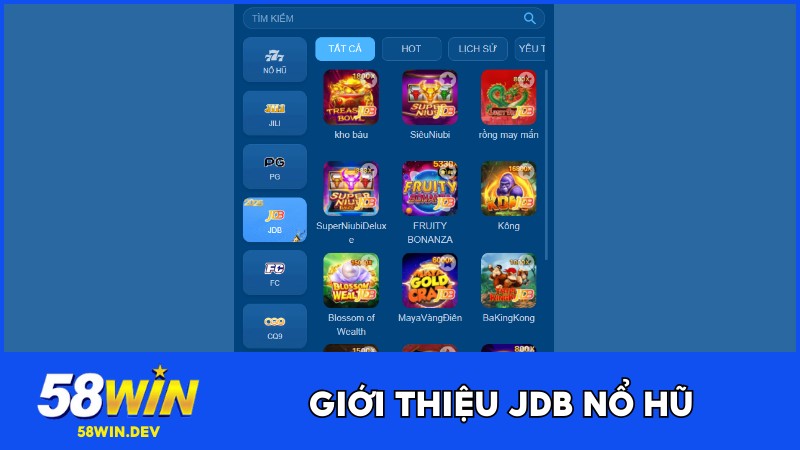 Giới thiệu JDB Nổ hũ