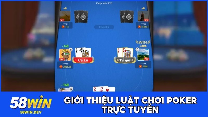Giới thiệu luật chơi Poker trực tuyến