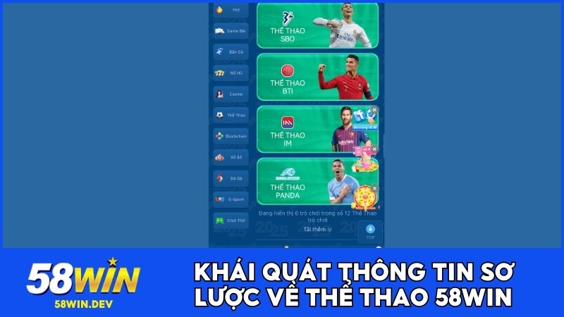 Khái quát thông tin sơ lược về thể thao 58WIN